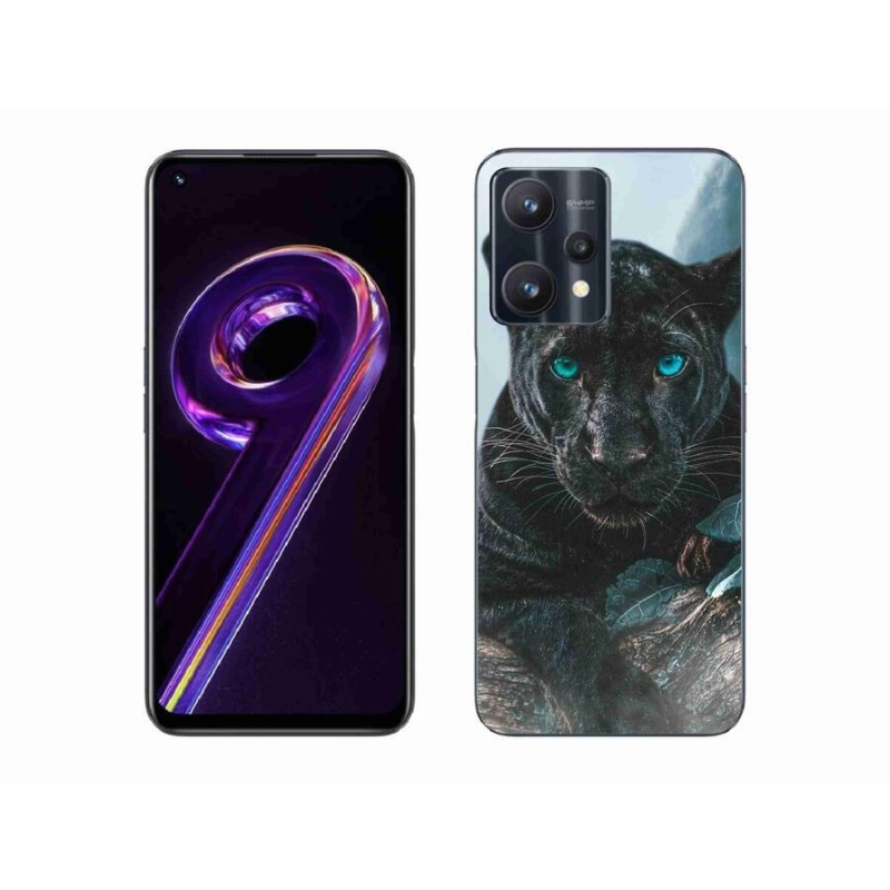 Gélový kryt mmCase na mobil Realme 9 Pro 5G - čierny panter