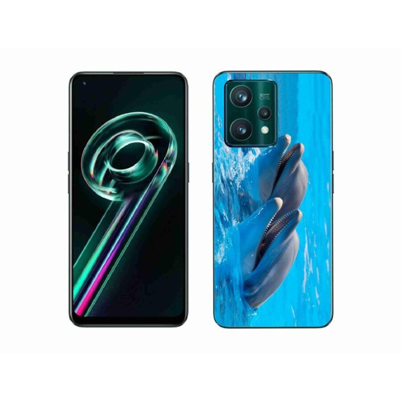 Gélový kryt mmCase na mobil Realme 9 Pro+ 5G - delfíny