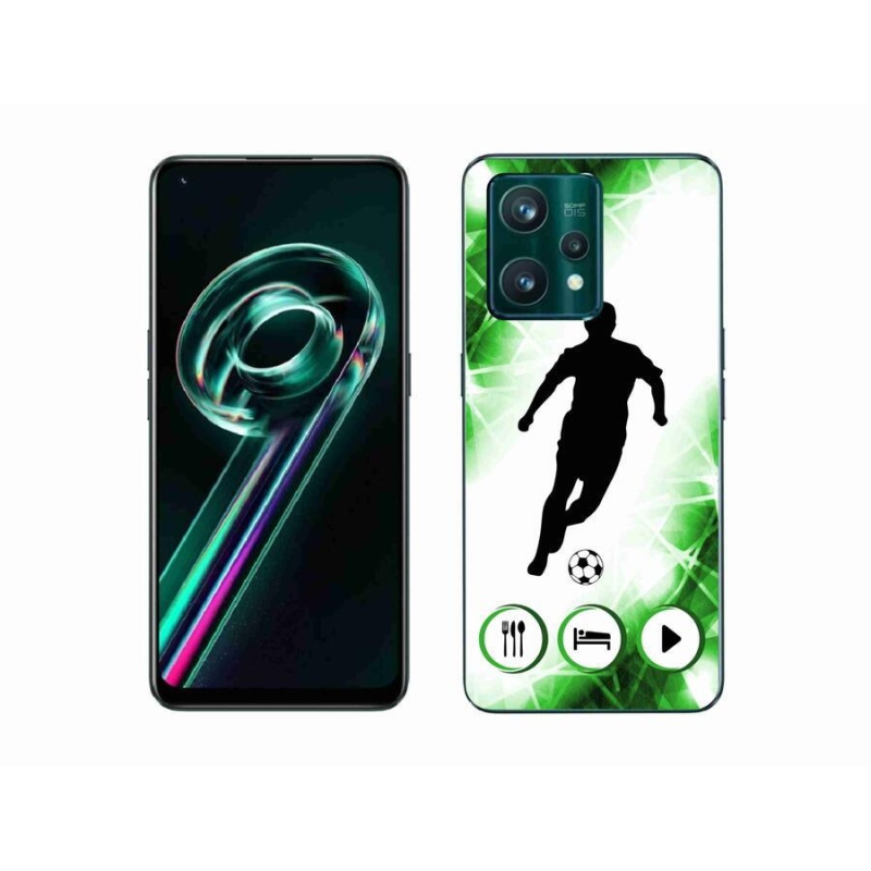 Gélový kryt mmCase na mobil Realme 9 Pro+ 5G - futbalista