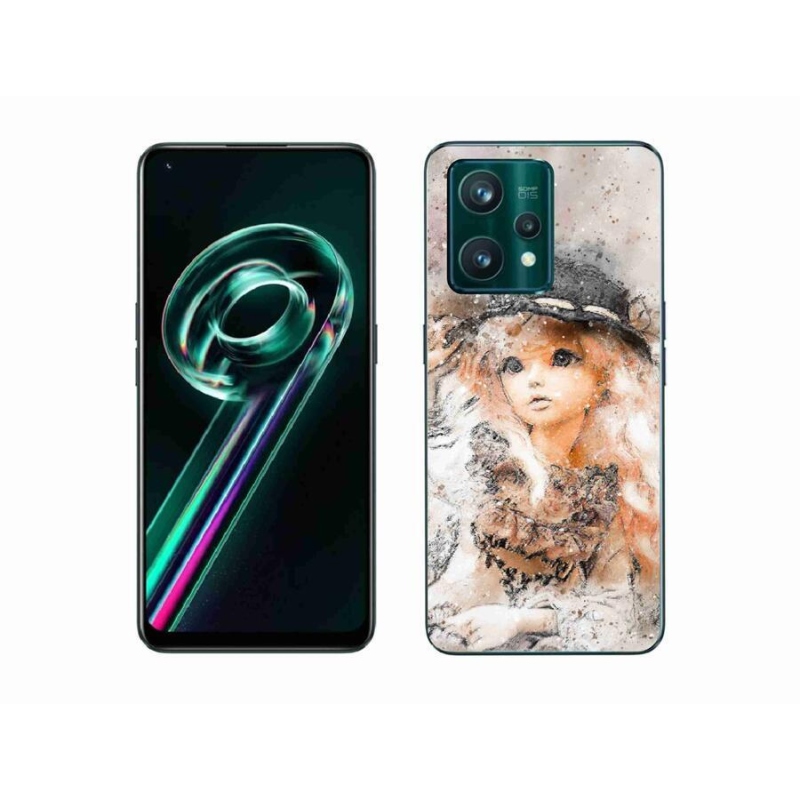 Gélový kryt mmCase na mobil Realme 9 Pro+ 5G - dievčatko s klobúkom