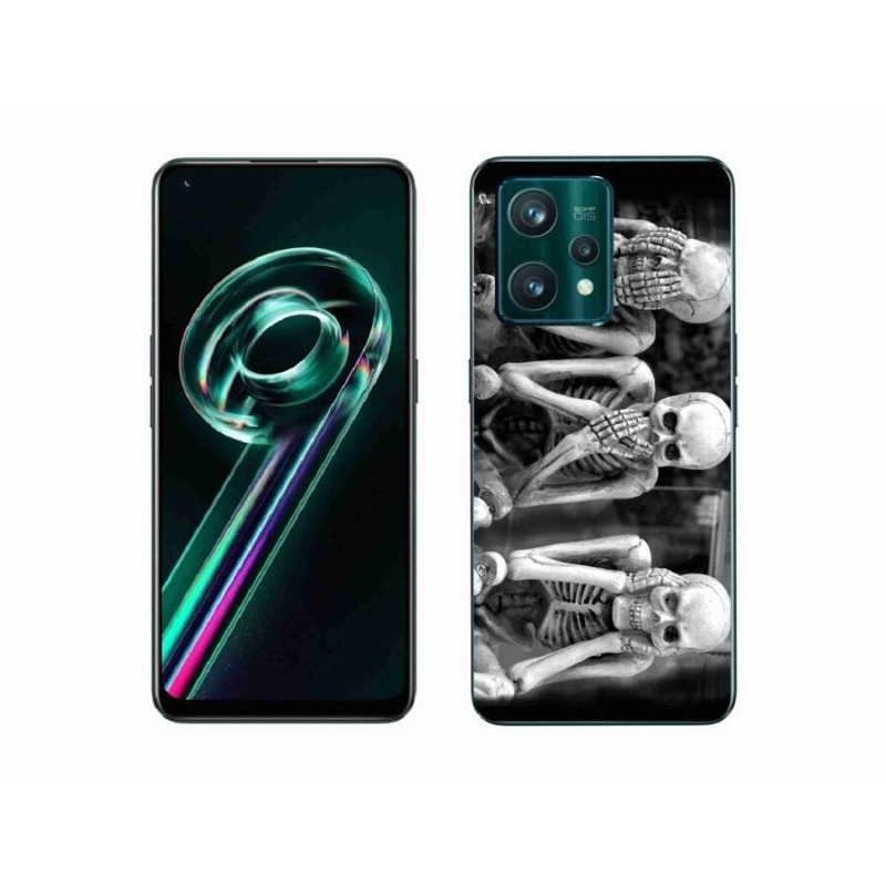 Gélový kryt mmCase na mobil Realme 9 Pro+ 5G - kostlivci