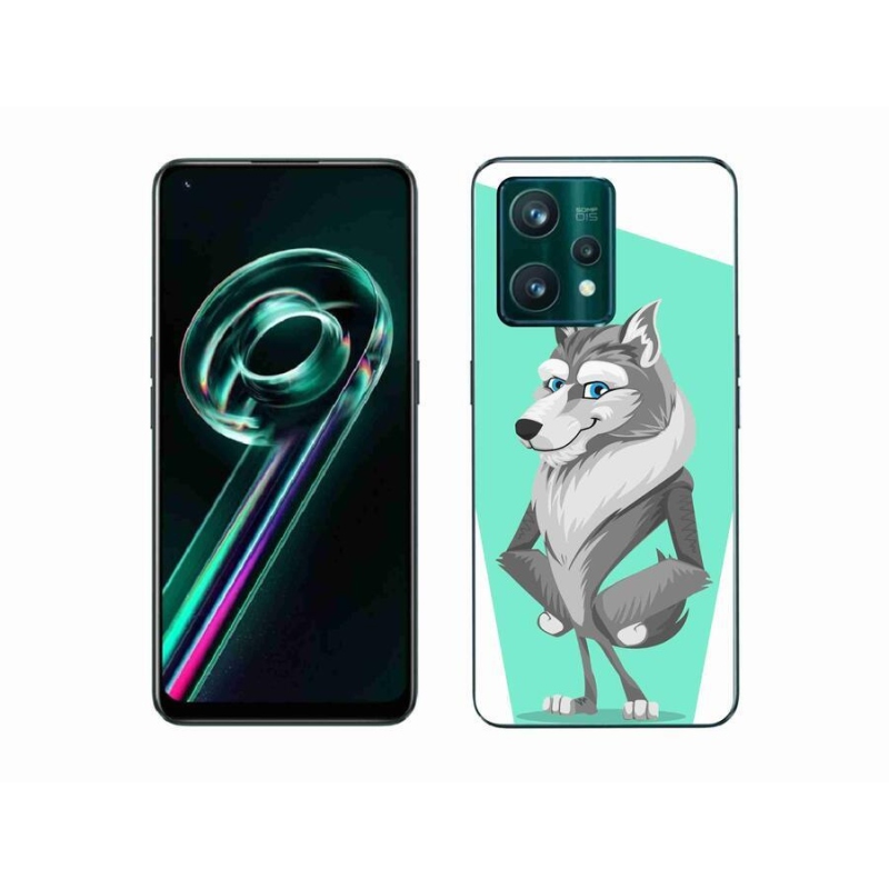 Gélový kryt mmCase na mobil Realme 9 Pro+ 5G - kreslený vlk