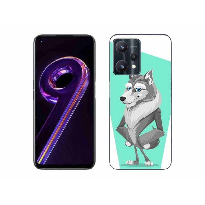 Gélový kryt mmCase na mobil Realme 9 Pro 5G - kreslený vlk