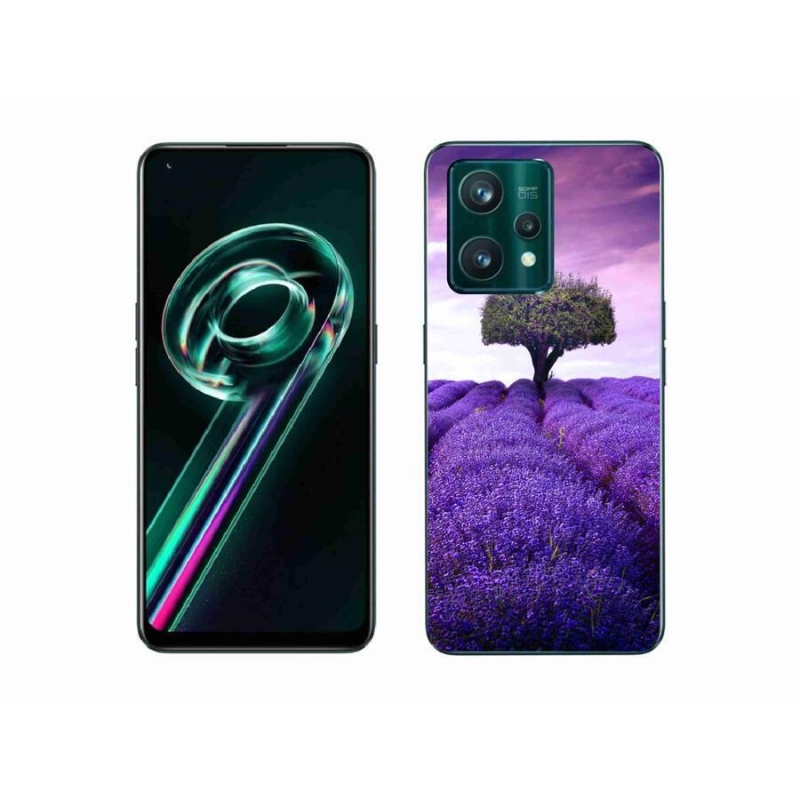 Gélový kryt mmCase na mobil Realme 9 Pro+ 5G - levanduľová lúka