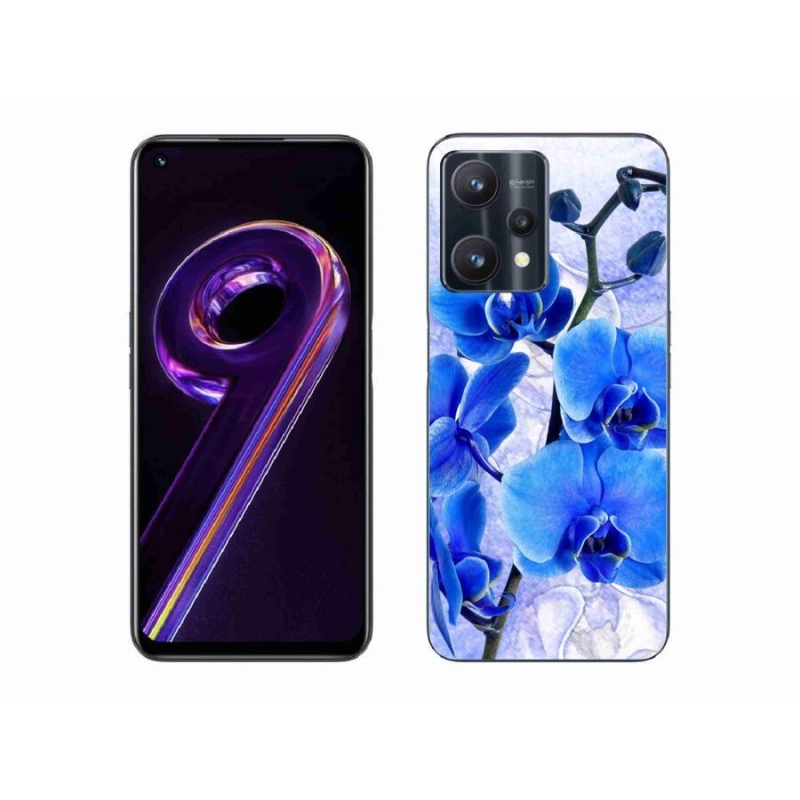 Gélový kryt mmCase na mobil Realme 9 Pro 5G - modré kvety