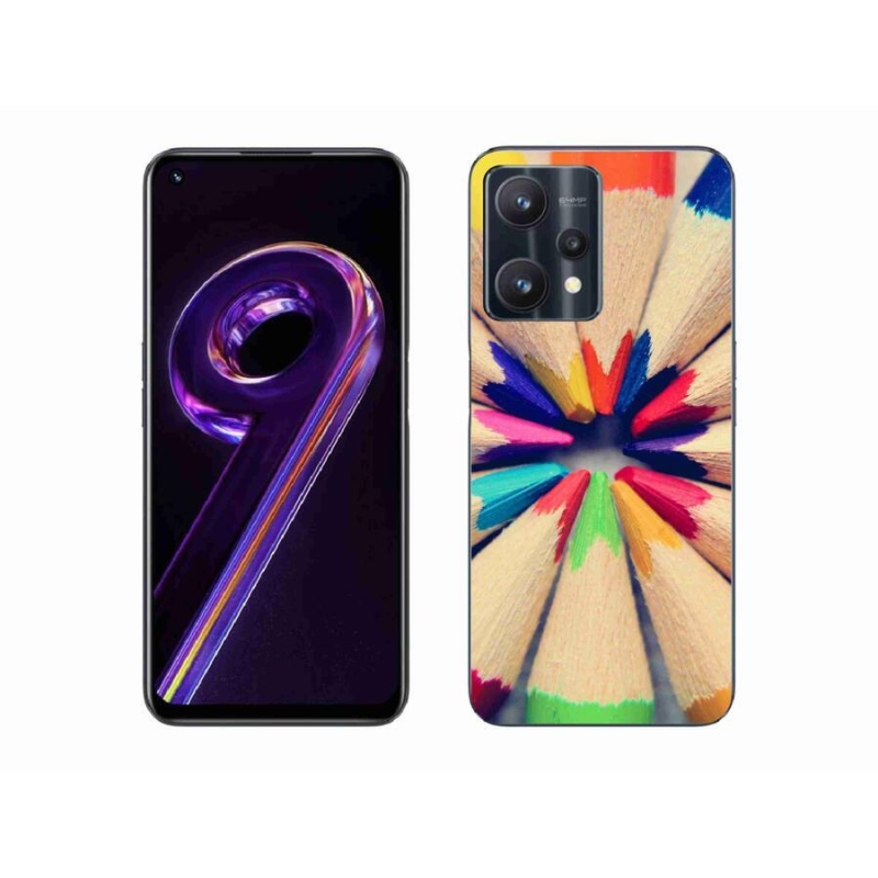 Gélový kryt mmCase na mobil Realme 9 Pro 5G - pastelky