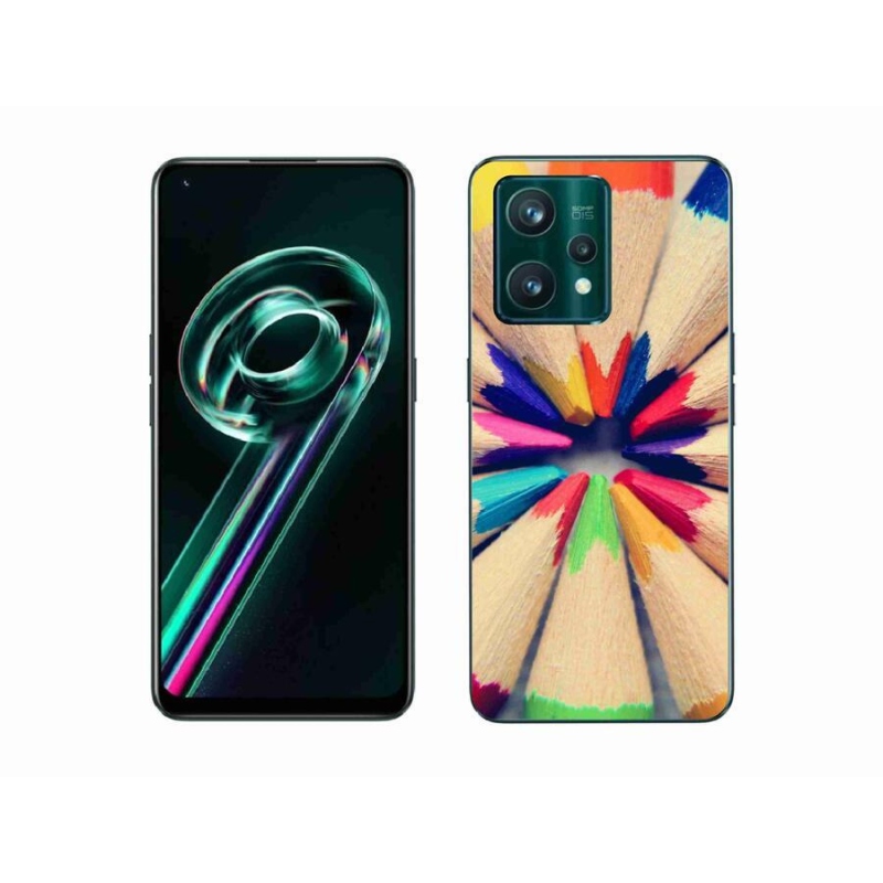 Gélový kryt mmCase na mobil Realme 9 Pro+ 5G - pastelky