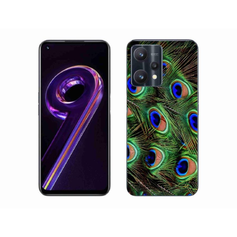 Gélový kryt mmCase na mobil Realme 9 Pro 5G - pávie perie