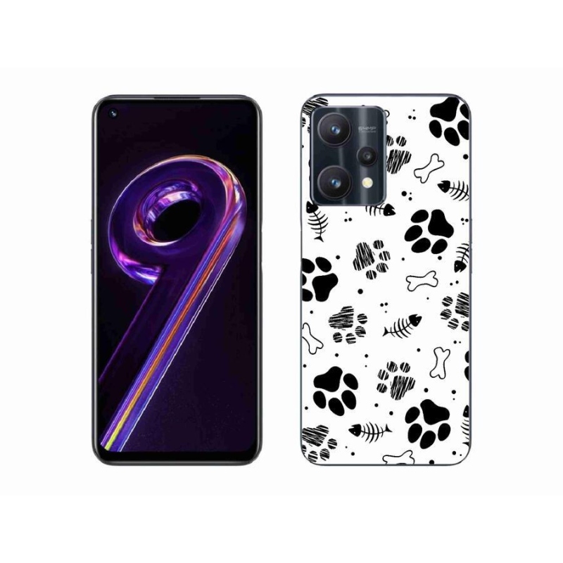 Gélový kryt mmCase na mobil Realme 9 Pro 5G - psie labky 1