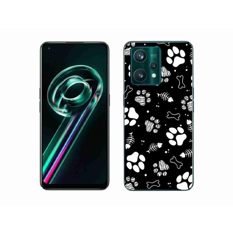 Gélový kryt mmCase na mobil Realme 9 Pro+ 5G - psie labky