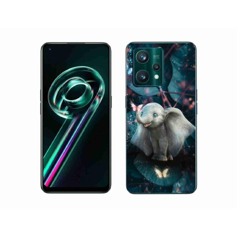 Gélový kryt mmCase na mobil Realme 9 Pro+ 5G - roztomilý slon