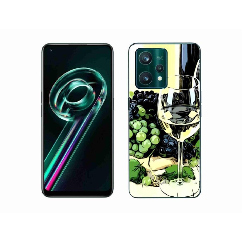 Gélový kryt mmCase na mobil Realme 9 Pro+ 5G - pohár vína