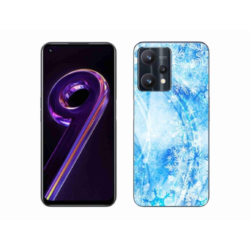 Gélový kryt mmCase na mobil Realme 9 Pro 5G - snehové vločky