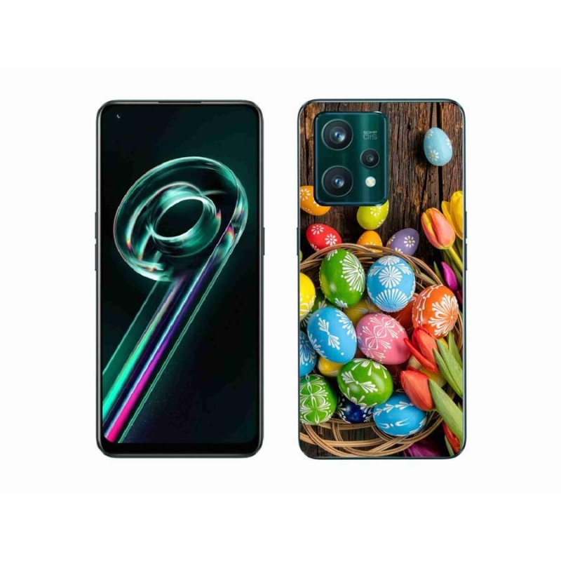 Gélový kryt mmCase na mobil Realme 9 Pro+ 5G - veľkonočné vajíčka