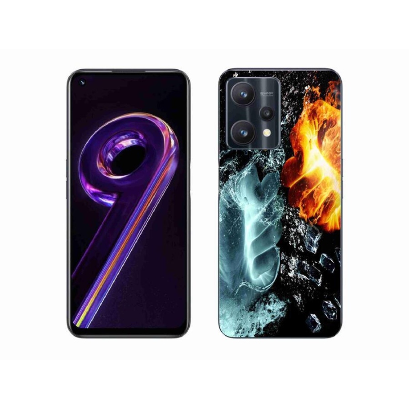 Gélový kryt mmCase na mobil Realme 9 Pro 5G - voda a oheň