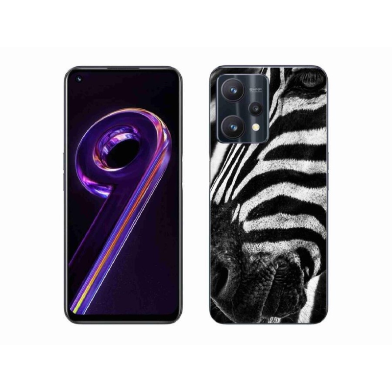 Gélový kryt mmCase na mobil Realme 9 Pro 5G - zebra