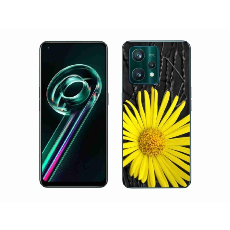 Gélový kryt mmCase na mobil Realme 9 Pro+ 5G - žltý kvet