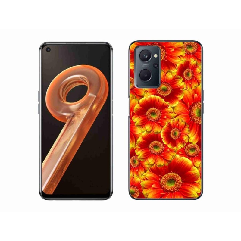 Gélový kryt mmCase na mobil Realme 9i - gerbera 1