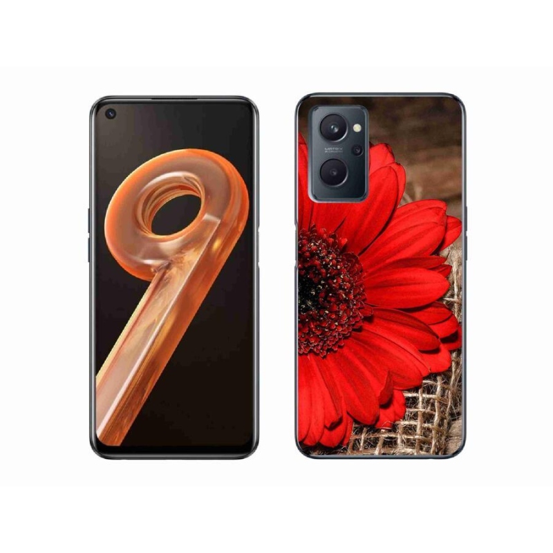 Gélový kryt mmCase na mobil Realme 9i - gerbera