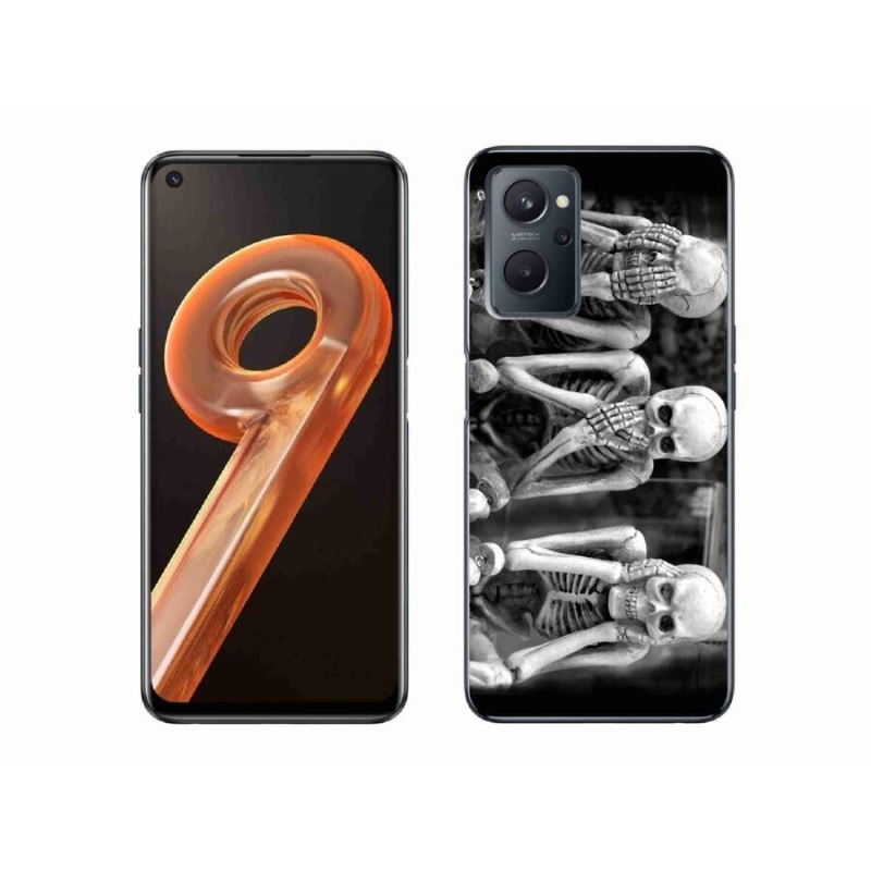 Gélový kryt mmCase na mobil Realme 9i - kostlivci