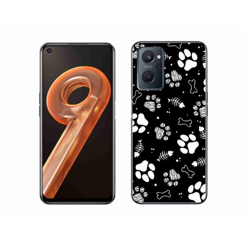 Gélový kryt mmCase na mobil Realme 9i - psie labky