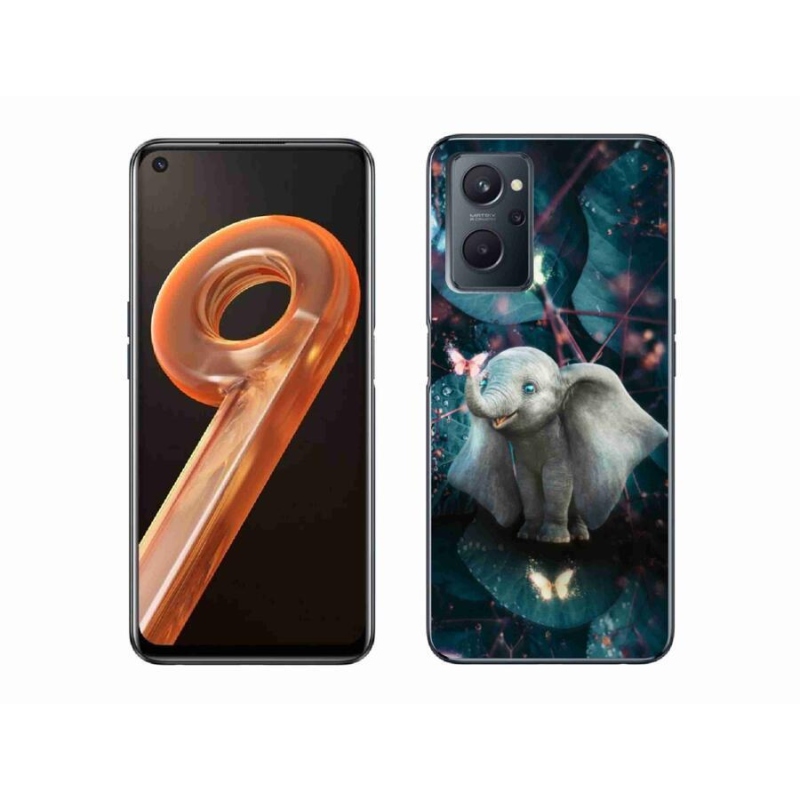 Gélový kryt mmCase na mobil Realme 9i - roztomilý slon