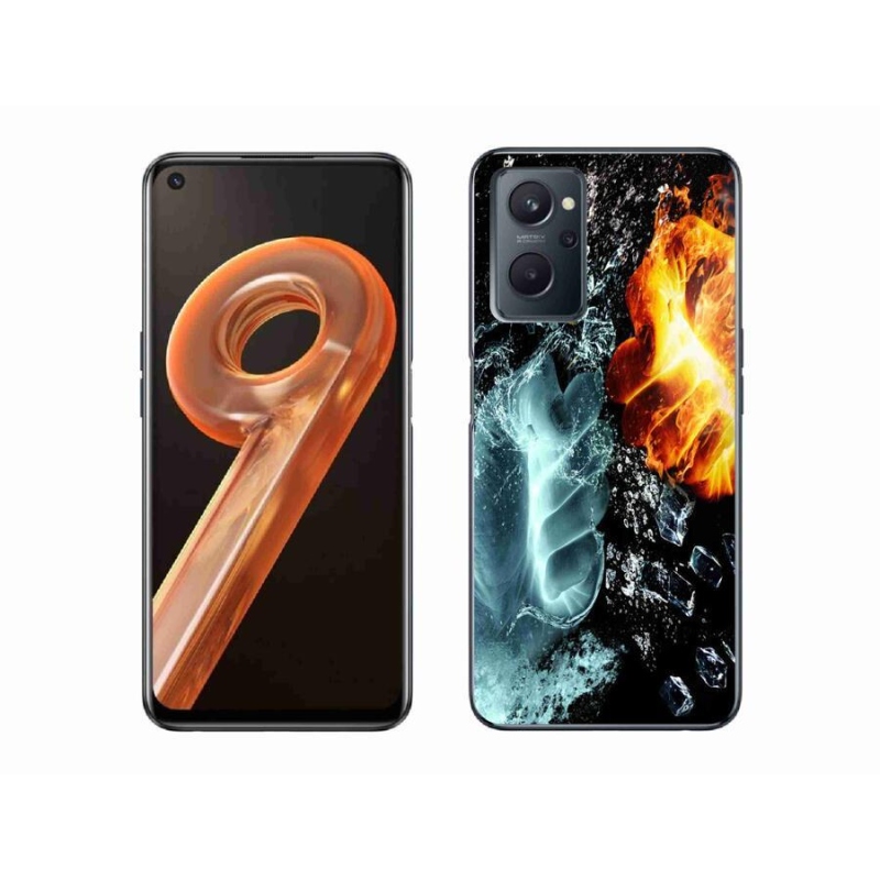 Gélový kryt mmCase na mobil Realme 9i - voda a oheň