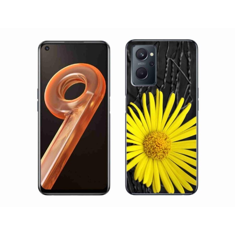 Gélový kryt mmCase na mobil Realme 9i - žltý kvet