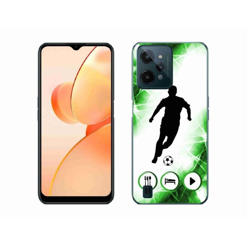 Gélový kryt mmCase na mobil Realme C31 - futbalista