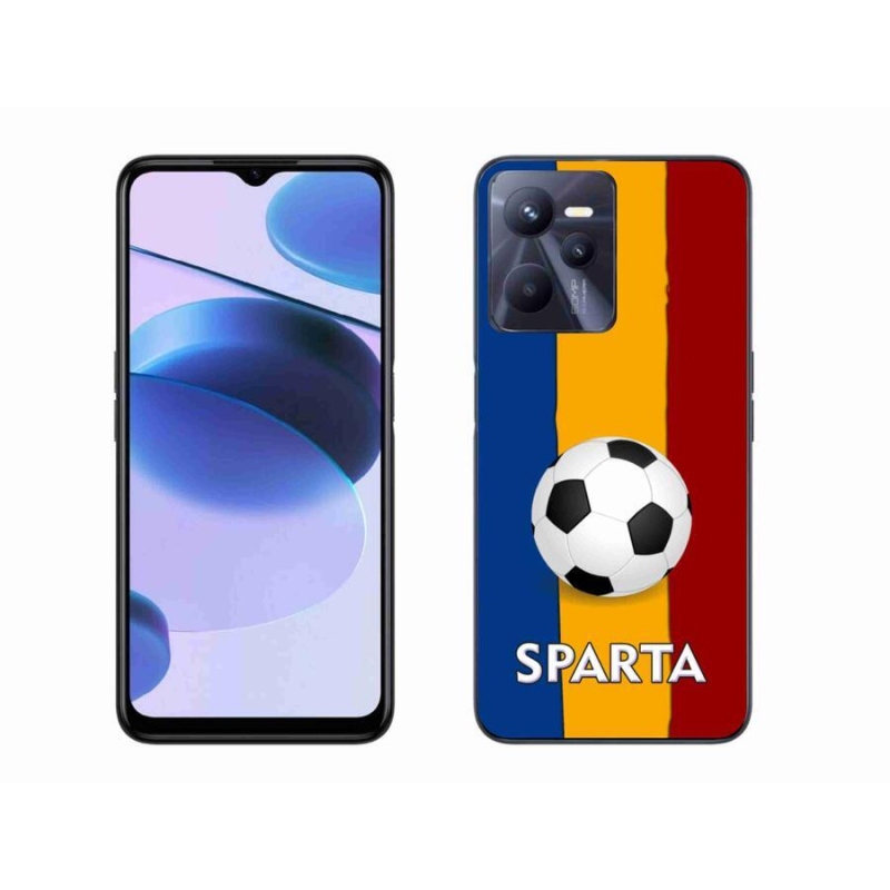 Gélový kryt mmCase na mobil Realme C35 - futbal 1