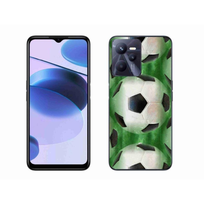 Gélový kryt mmCase na mobil Realme C35 - futbalová lopta