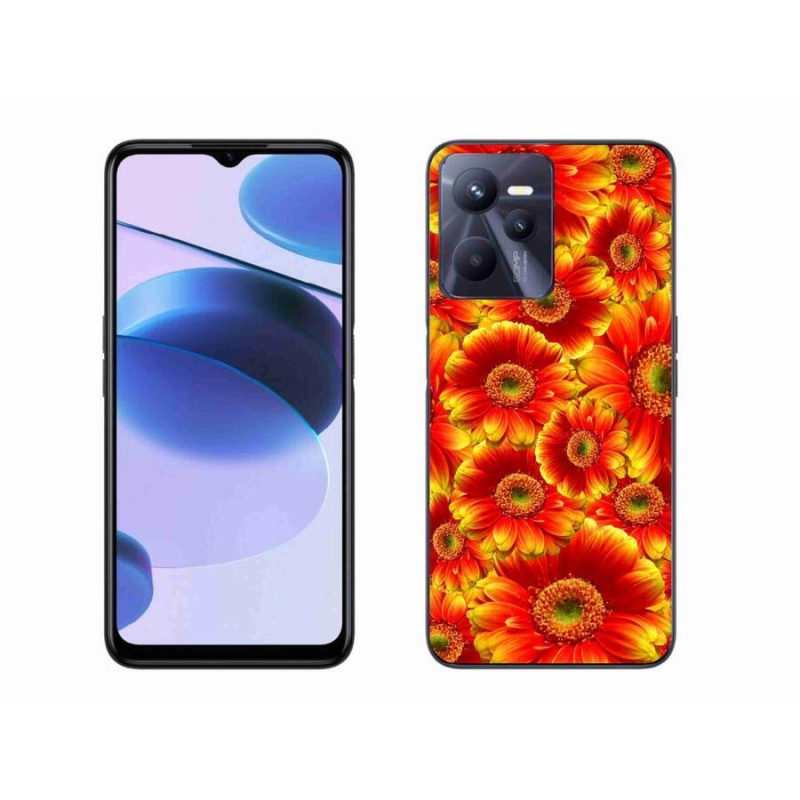 Gélový kryt mmCase na mobil Realme C35 - gerbera 1