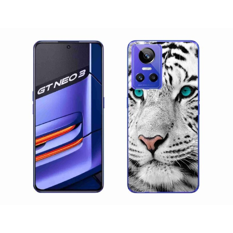 Gélový kryt mmCase na mobil Realme GT Neo 3 - biely tiger