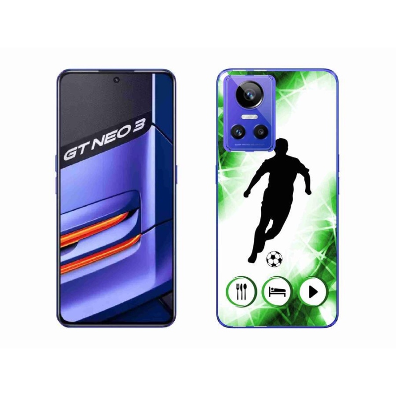 Gélový kryt mmCase na mobil Realme GT Neo 3 - futbalista