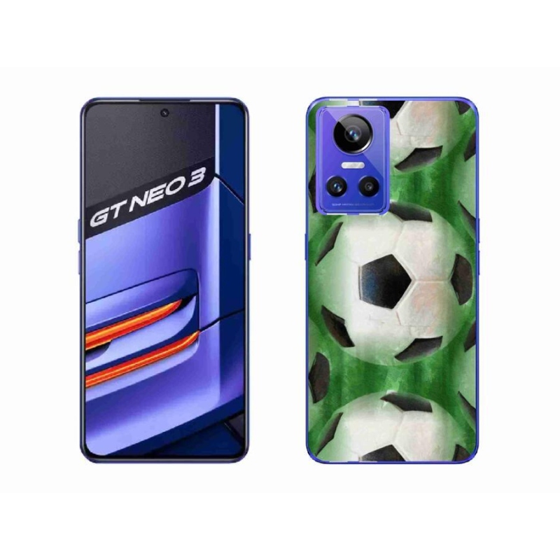 Gélový kryt mmCase na mobil Realme GT Neo 3 - futbalová lopta