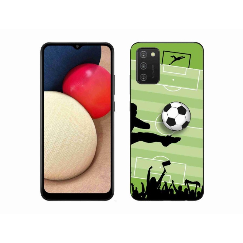 Gélový kryt mmCase na mobil Samsung Galaxy A02s (164.2x75.9x9.1mm) - futbal 3