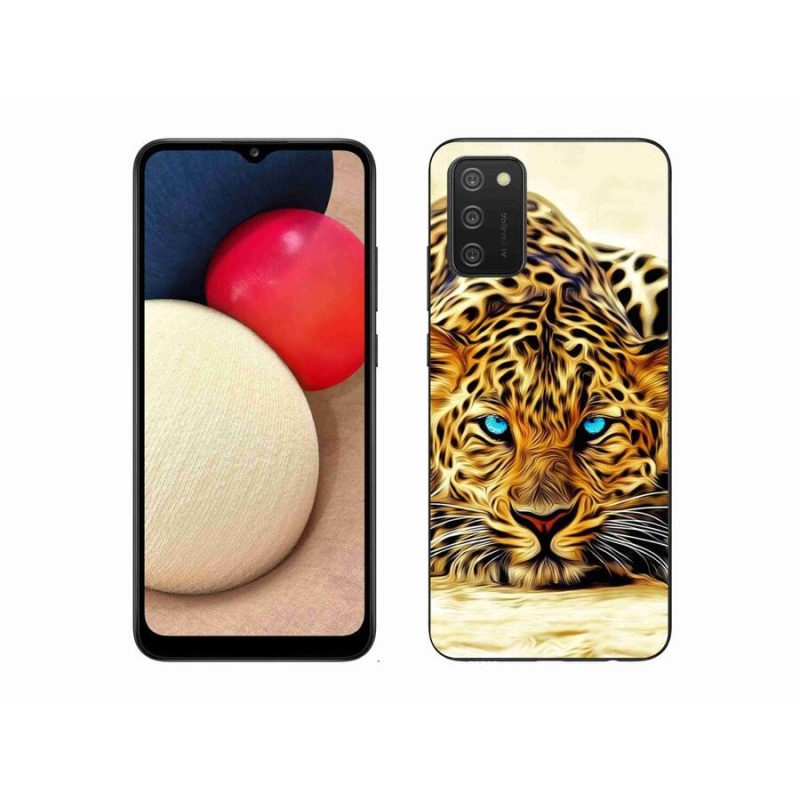 Gélový kryt mmCase na mobil Samsung Galaxy A02s (164.2x75.9x9.1mm) - kreslený tiger