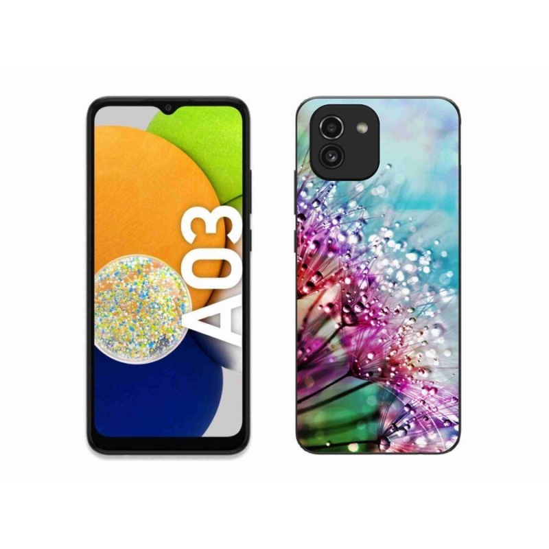 Gélový kryt mmCase na mobil Samsung Galaxy A03 - farebné kvety