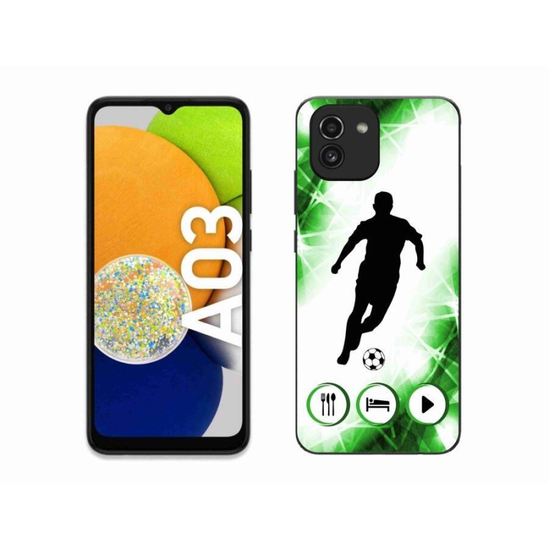 Gélový kryt mmCase na mobil Samsung Galaxy A03 - futbalista