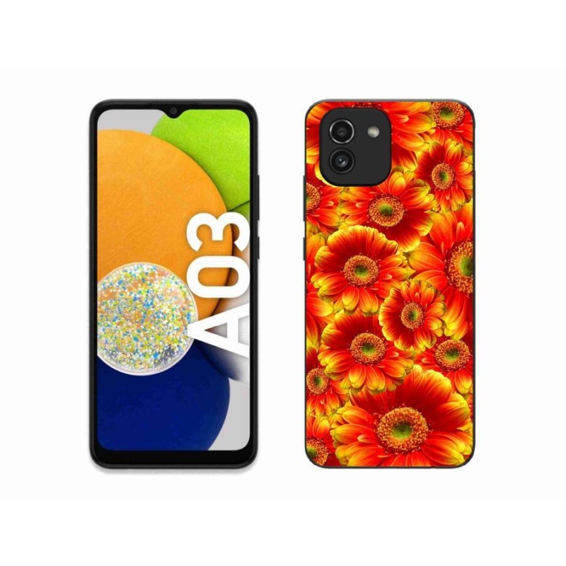 Gélový kryt mmCase na mobil Samsung Galaxy A03 - gerbera 1