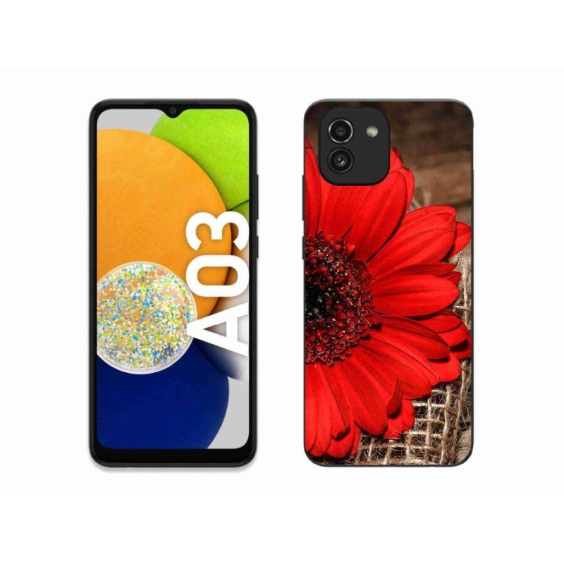 Gélový kryt mmCase na mobil Samsung Galaxy A03 - gerbera