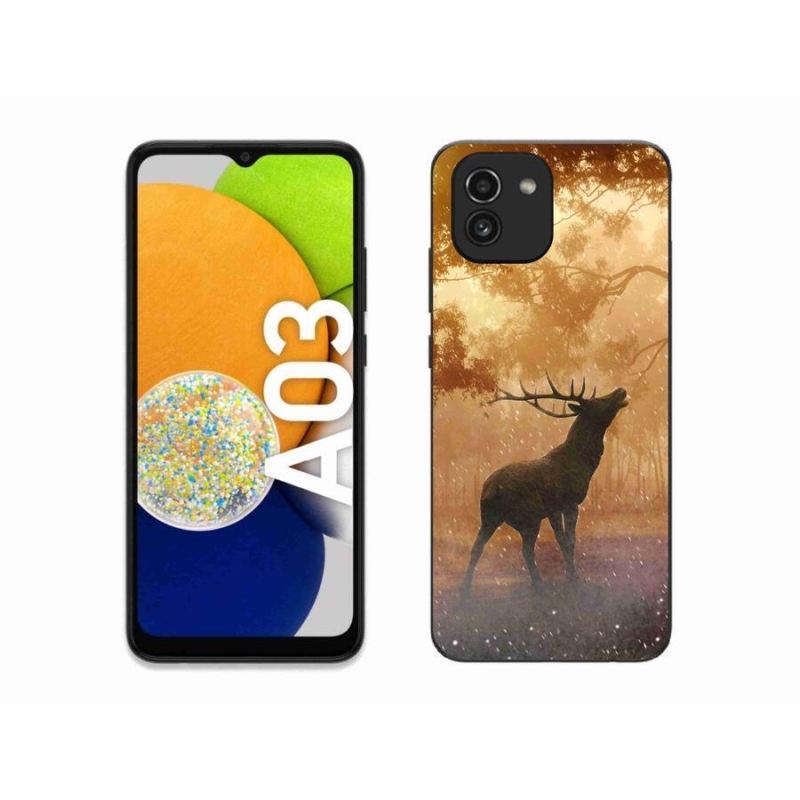 Gélový kryt mmCase na mobil Samsung Galaxy A03 - jeleň v ruji