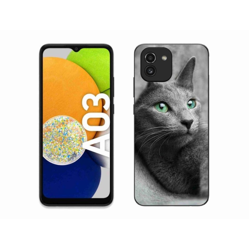 Gélový kryt mmCase na mobil Samsung Galaxy A03 - mačka 2