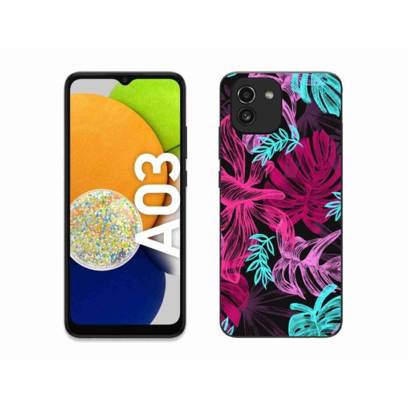 Gélový kryt mmCase na mobil Samsung Galaxy A03 - kvety 1