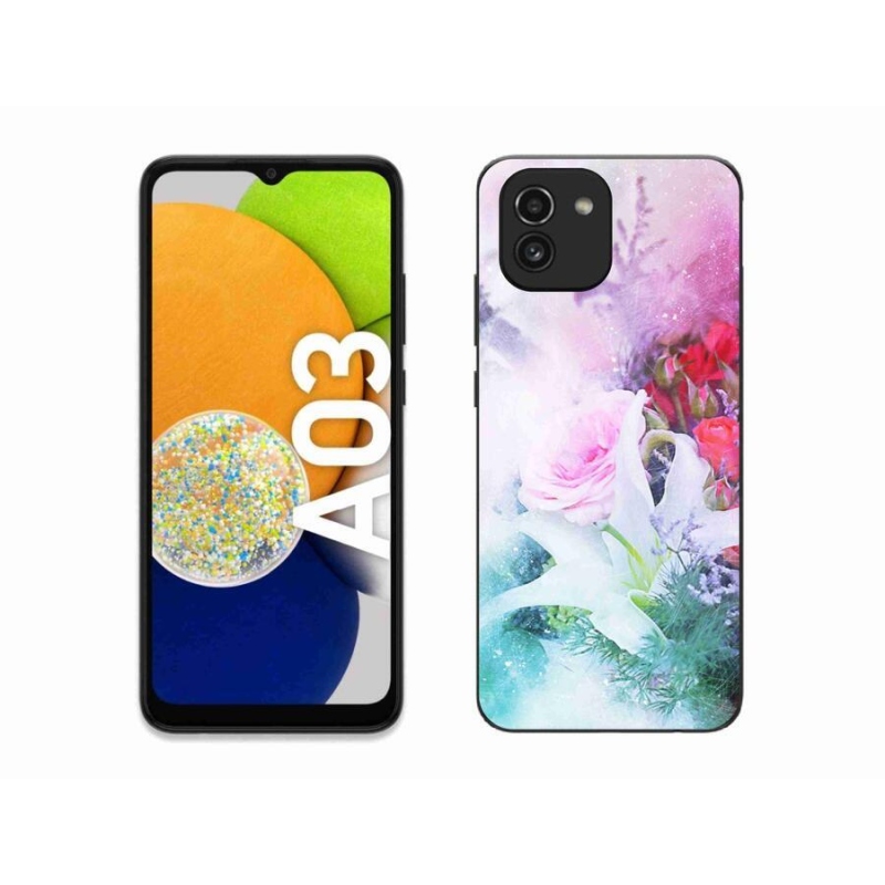 Gélový kryt mmCase na mobil Samsung Galaxy A03 - kvety 4