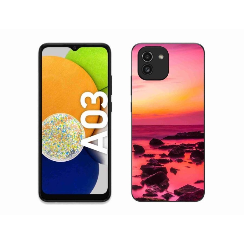 Gélový kryt mmCase na mobil Samsung Galaxy A03 - more a žiara