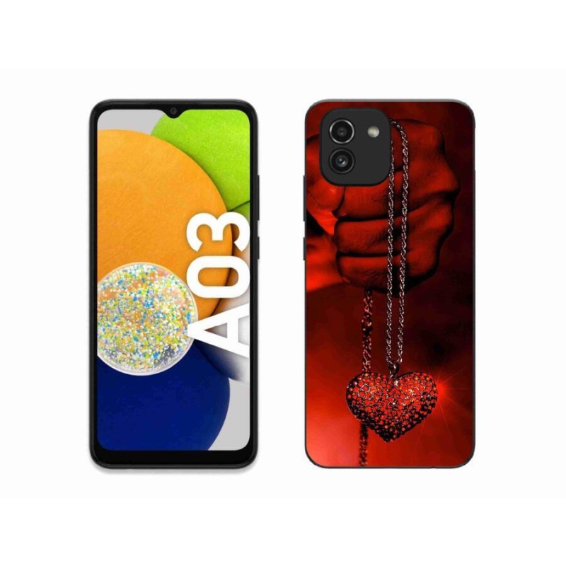 Gélový kryt mmCase na mobil Samsung Galaxy A03 - náhrdelník