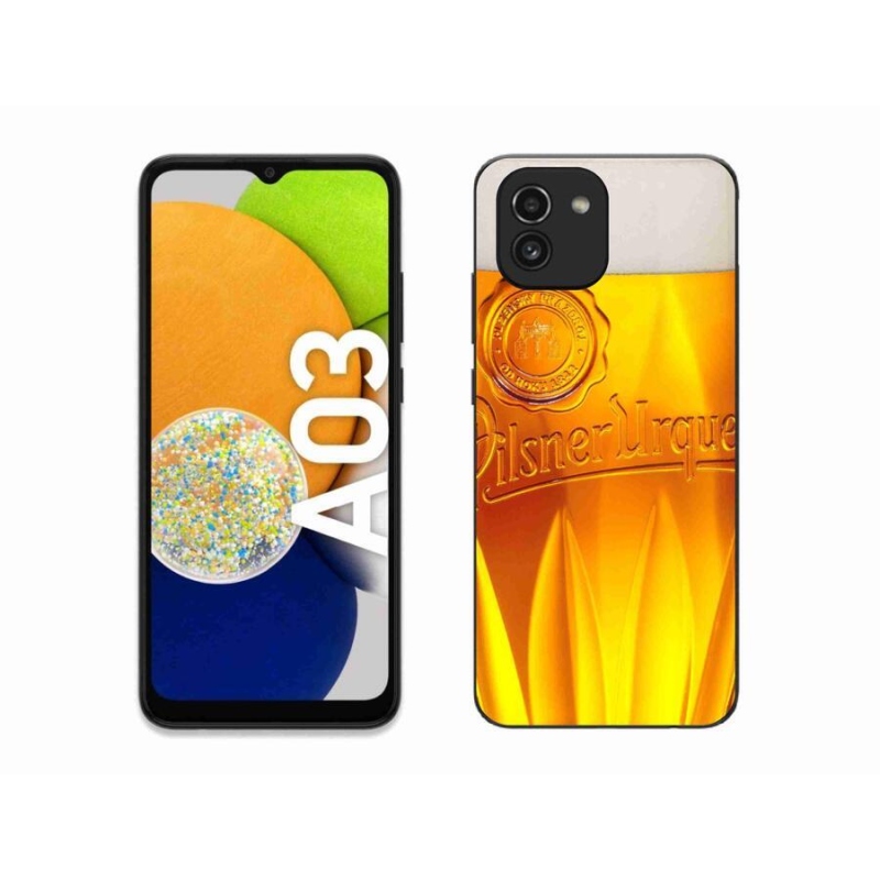 Gélový kryt mmCase na mobil Samsung Galaxy A03 - pivo