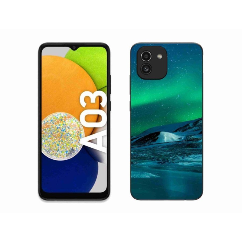 Gélový kryt mmCase na mobil Samsung Galaxy A03 - polárna žiara