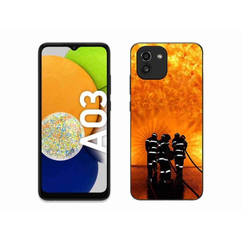 Gélový kryt mmCase na mobil Samsung Galaxy A03 - požiar